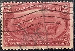 US  286 Used 1898 2c copper red Trans-Mississippi Expo