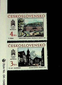 CZECHOSLOVAKIA Sc 2719-20 NH ISSUE OF 1988 - ART