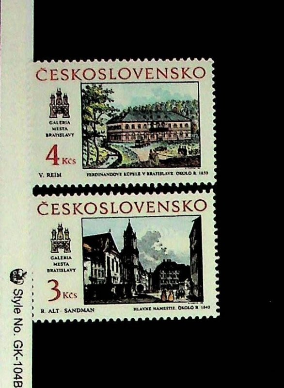 CZECHOSLOVAKIA Sc 2719-20 NH ISSUE OF 1988 - ART