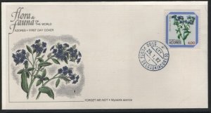 Portugal Azores FDC Forget me not Sc 329 L216