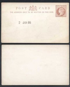 1885 ESSAY for the 1/2d Post Card Handstamped 2nd January 1885