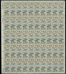 Wright Brothers Sheet of One Hundred 31 Cent Airmail Postage Stamps C91-92