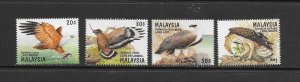 BIRDS - MALAYSIA #582-5   BIRDS OF PREY    MNH