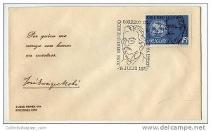 URUGUAY FDC COVER JOSE E RODO MEDICINE HEALTH