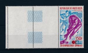 [55603] Burkina Faso Upper Volta 1972 Olympic games Icehockey Large label MNH