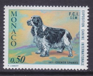 Monaco 810 MNH 1971 Cocker Spaniel International Dog Show