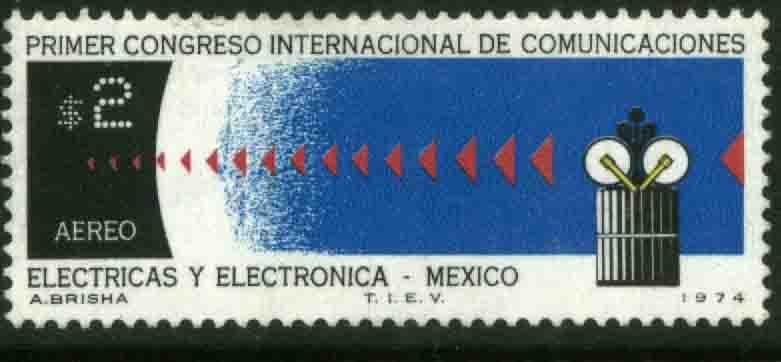 MEXICO C432 Cong of Electric & Electronic Communications MINT, NH. VF,