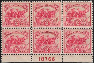 629 Mint,OG,LH... Plate Block of 6... SCV $35.00