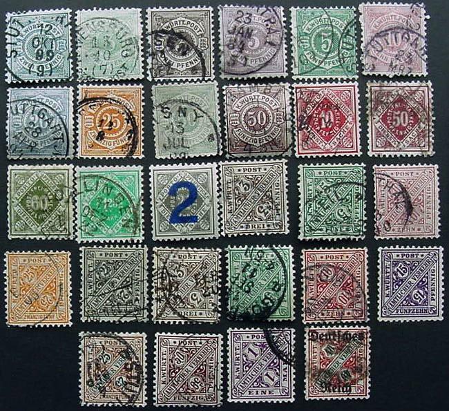 Packet, Germany, Wurttemberg, 28 Different, Scott 55 // O181