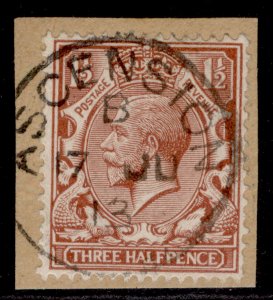 ASCENSION QV SG Z41, 1½d red-brown, VERY FINE USED. Cat £110. CDS on PIECE