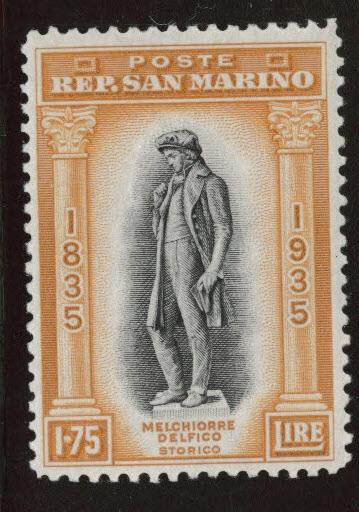 San Marino Scott 180 MH*  from 1935 Delfico set CV $100