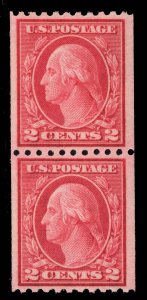 MOMEN US STAMPS #487 PAIR MINT OG NH PSE GRADED CERT VF-80 LOT #89387