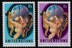 United Nations-New York 1974 Sc  252-53 MNH VF