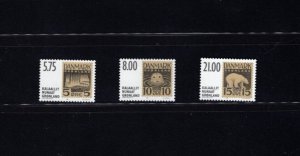 Greenland 387-89 SOS 2001 VF MNH Complete Set A9SC