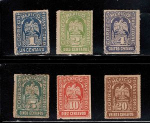 Mexico Scott 354-359 MH* stamps good start to a great set