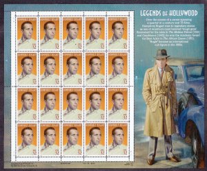 US 3152 32c Legends of Hollywood: Humphrey Bogart Mint Sheet OG NH