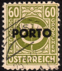 1946, Austria, 60g, Used Postage due, Sc J200