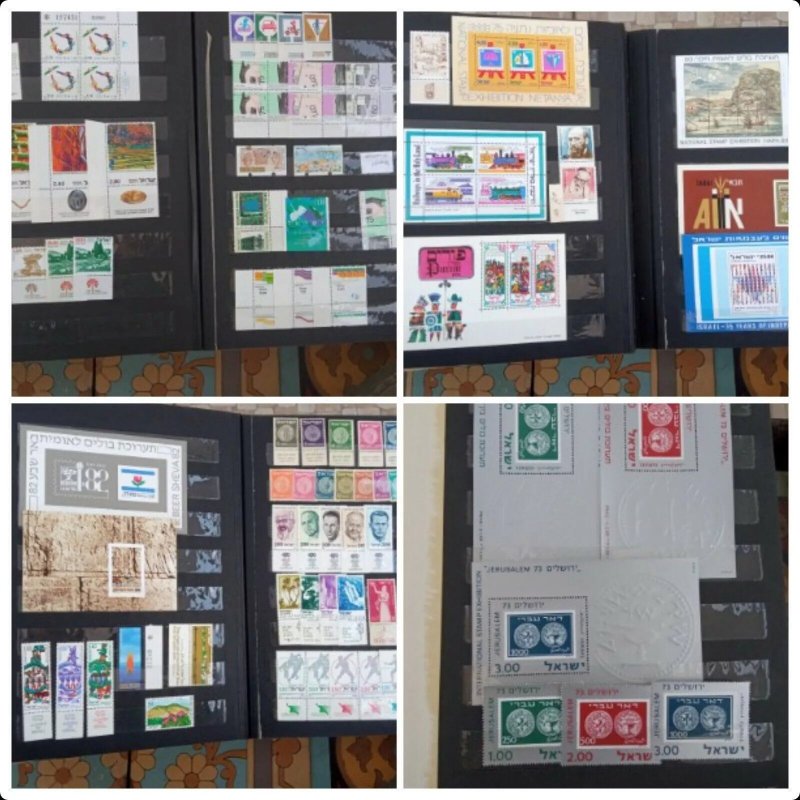 Israel 3 stockbooks full of MNH stamps w/tabs good value