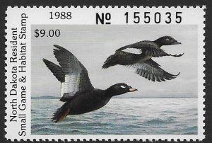 US State Duck - North Dakota 7   $9.00 fine mint NH