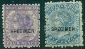 AUSTRALIA SO. AUSTRALIA #79-80 Mint SPECIMEN OVPTS