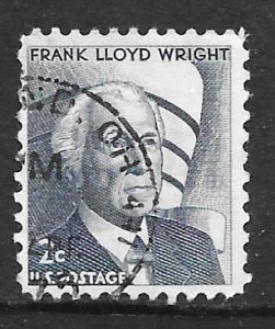 USA 1280: 2c Frank Lloyd Wright, used, VF