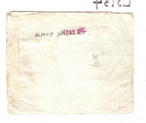 CEYLON WW2 Cover RAF CENSOR Indian Section No9 Canada New Brunswick 1942 LS134