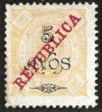 Timor 183, mint, hinged, small thin 1915.  (T87)