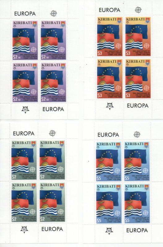 Kiribati 884-887 MNH sheetlets .