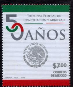 MEXICO 2840, 50th Anniv Conciliation & Arbitration COURT. MINT, NH. F-VF.