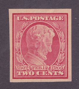 US 368 MNH 1909 2¢ Lincoln IMPERF Issue VF-XF