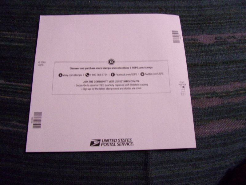 US SCOTT# 3749A FULL SHEET MNH