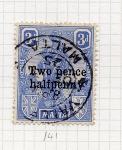 Malta 1922 Early Issue Fine Used 2.5d. Surcharged NW-206802