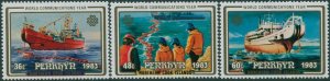 Cook Islands Penrhyn 1983 SG295-297 Communications set MNH