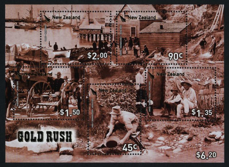 New Zealand 2082-7 MNH Gold Rush, Mining, Ships