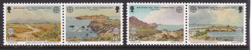 Isle of Man, Fauna, Birds, Animals, Nature, EUROPA MNH / 1986