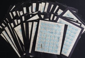 U.S. Used #796 3c Virginia Dare Reassembled Sheets of 50 (Lot of 43). Unique!