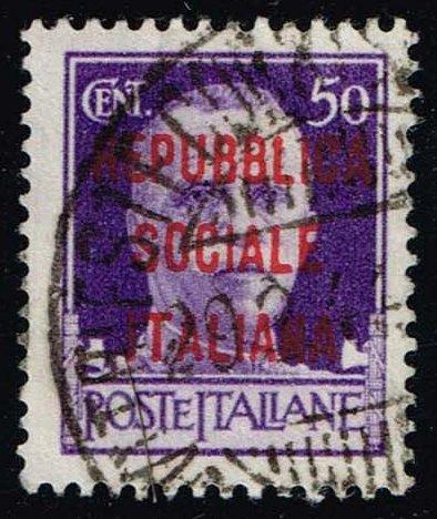 Italian Social Rep. #3 Victor Emamanuel III; Used (2.00)