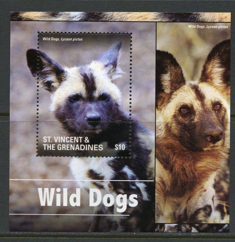 ST. VINCENT GRENADINES  2016 WORLD DOGS SOUVENIR SHEET I  MINT NH 