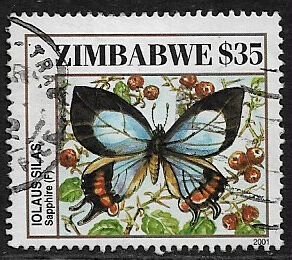 Zimbabwe #901 Used Stamp - Butterflies