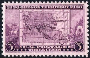 SC#783 3¢ Oregon Territory Issue (1936) MNH