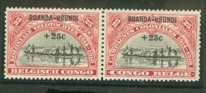 Ruanda Urundi (Belgian East Africa) #B1-2 Mint (NH) Single (Complete Set)