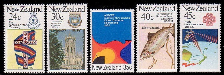 New Zealand 771 - 775 MNH