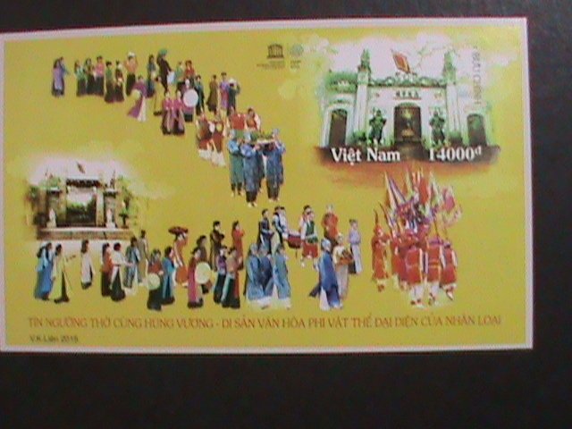 VIETNAM 2015-SC#3526 WORSHIP OF HUNG KINGS UNESCO CULTURAL HERITAGE-S/S MNH-VF