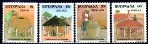 Botswana - 1989 Traditional Grain Storage Set MNH** SG 669-672