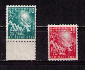 GERMANY BUND Sc# 665 - 666 Set2 MNH FVF Reconstruction