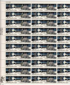 US Stamp - 1971 Space Achievement - 50 Stamp Sheet -   #1434-5