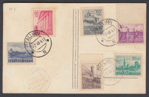 ESTONIA German Occupation: 1941-44 Attractive philatelic postcard - 11447