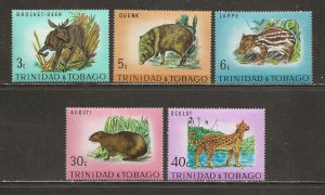 Trinidad & Tobago Scott catalog # 196-200 Unused Hinged