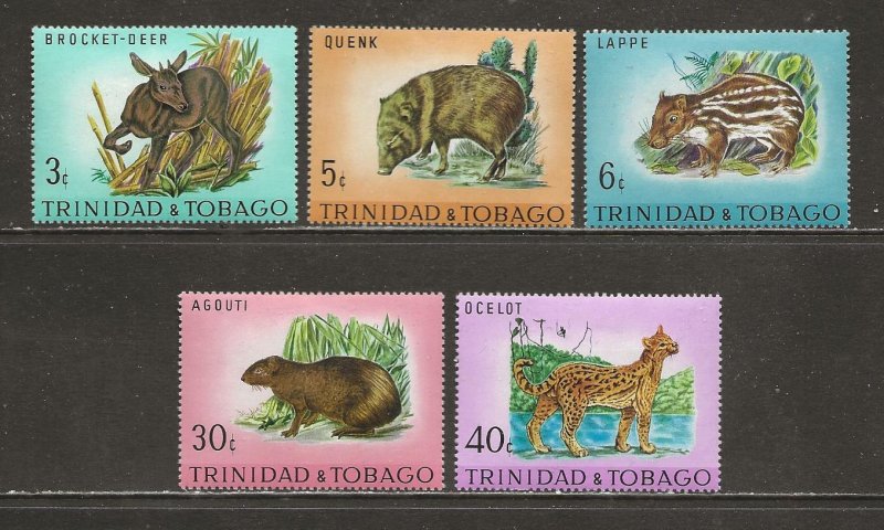 Trinidad & Tobago Scott catalog # 196-200 Unused Hinged