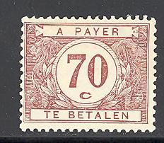 Belgium J28 mint hinged SCV $ 0.30 (RS)